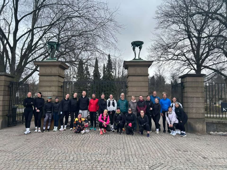 Slowrunners Göteborg uppställda för en gemensam runda